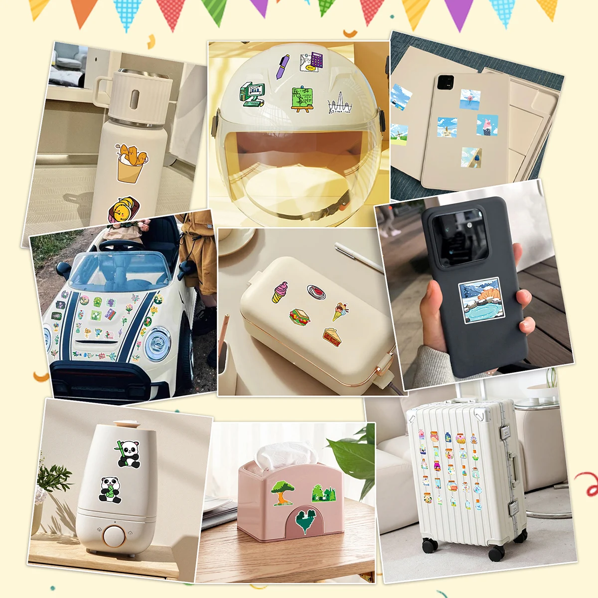 50pcs Factory-Customized Popular Funny Hakimi Cat Meme Transparent Decorative Stickers for Phone Cases & Laptops - Image 2