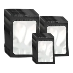 Clear Mylar Zipper Packaging Bags Moisture-Proof Foil Pouch for Small Business for Sample Jewelry Eyelash Gloss