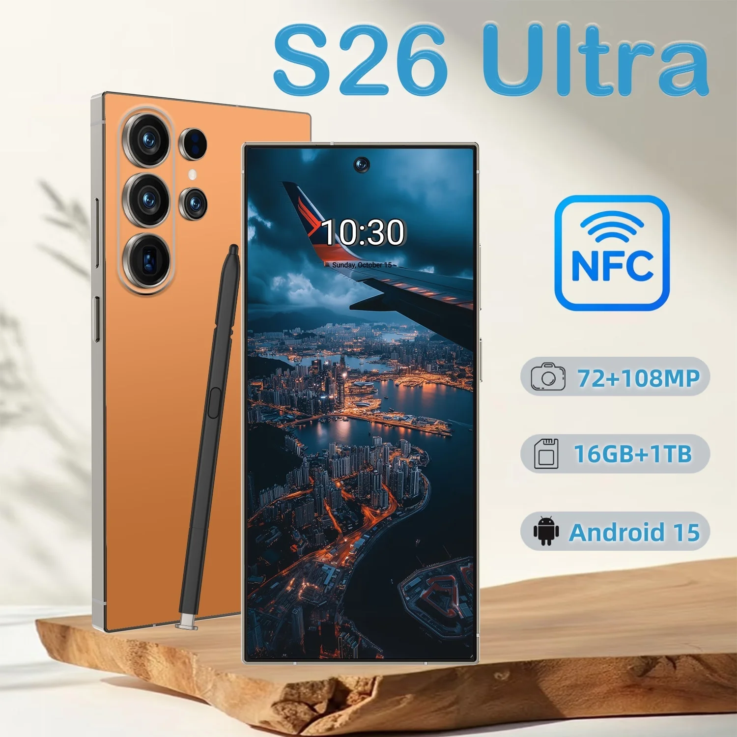 Best Selling S26 Ultra 5G Smartphone 16GB+1TB Camera Unlocked Android Mobile Phone with NFC Face ID Fingerprint Dual SIM - Image 4