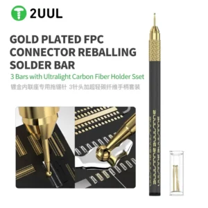 2UUL SC98 Tin Drag Needle Set Gold Plated FPC Connector Mobile Phone PCB Motherboard IC Chip Repair Tool Reballing Solder