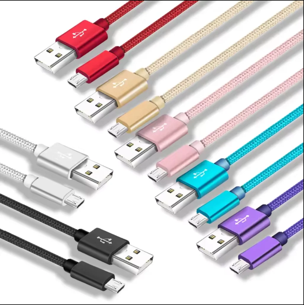 1m Fast Charging Usb c Phone Cable Nylon Braided Data Cable Type-c Charging Cable Pack of 20 - Image 4