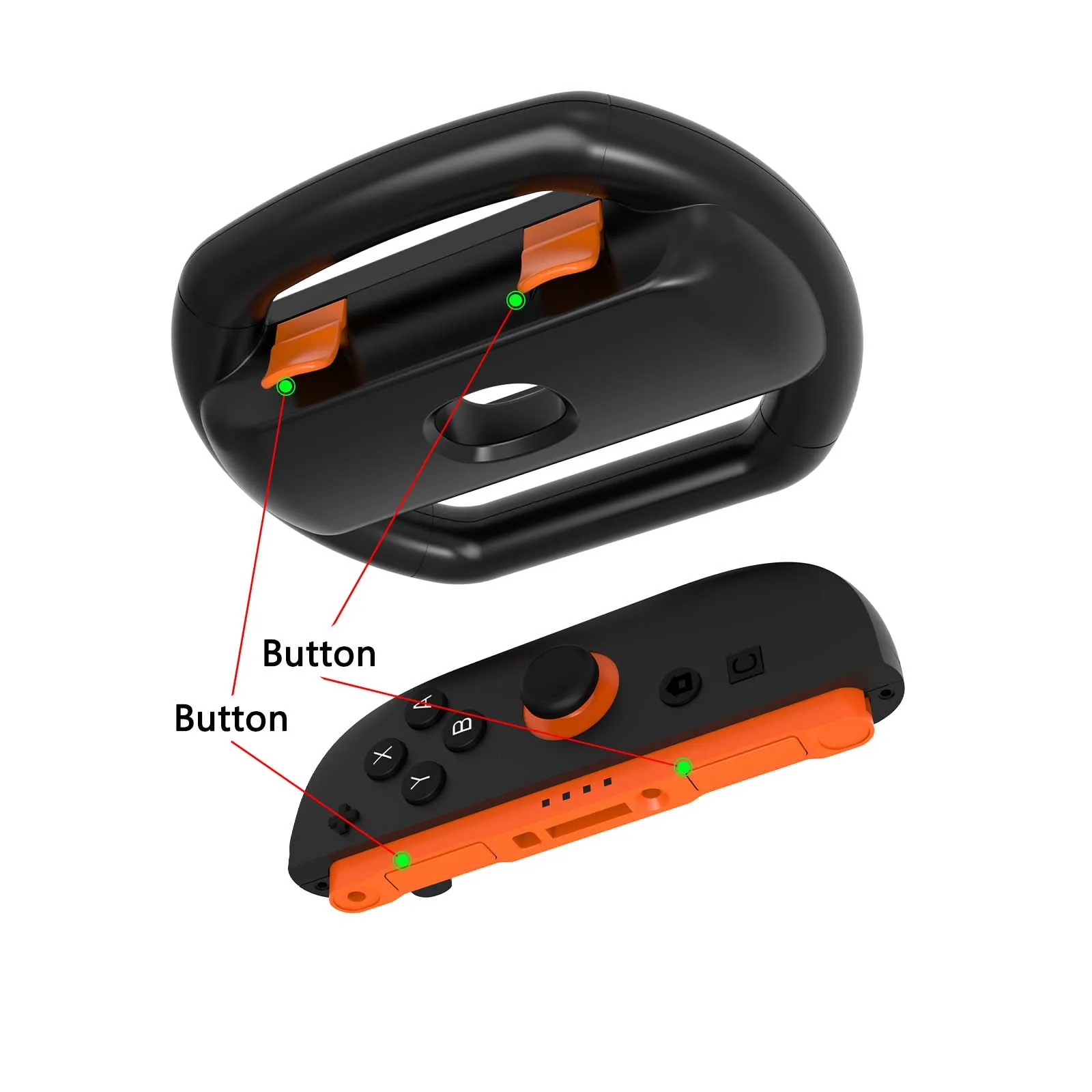 Game Controller Switch 2 Joncon Anti-slip Game Grip Dual Racing Car Steering Wheel for Nintend Switch 2 Handle Controller Grips Pack of 2