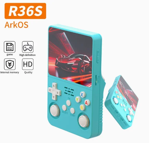 Portable Handheld Game Console with ARKOS System Model R36S Color Display Supports Multiple Emulators Pack of 5 - Image 2