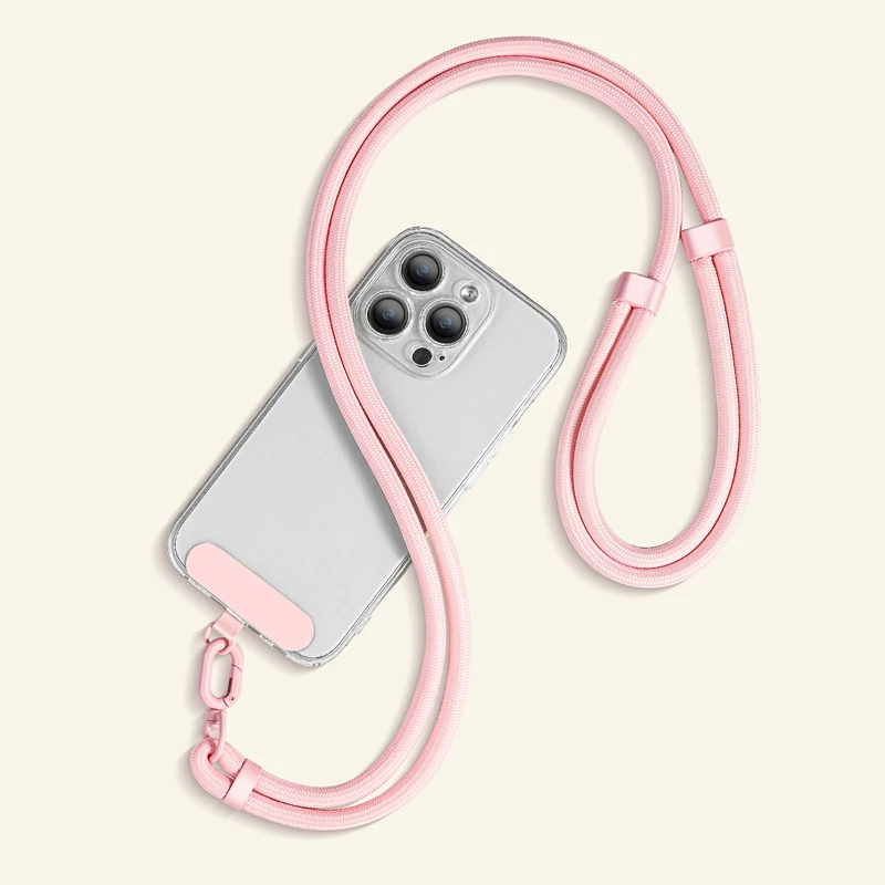 Universal Adjustable Chain Polyester Mobile Phone Lanyard with iphone Tether Patch Crossbody Neck Strap for Cell Phone Use Pack of 10