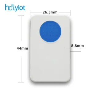 Holyiot Smallest Beacon Bluetooth BLE 5.0 Accelerometer Sensor Panic Button Personal Locator Beacon
