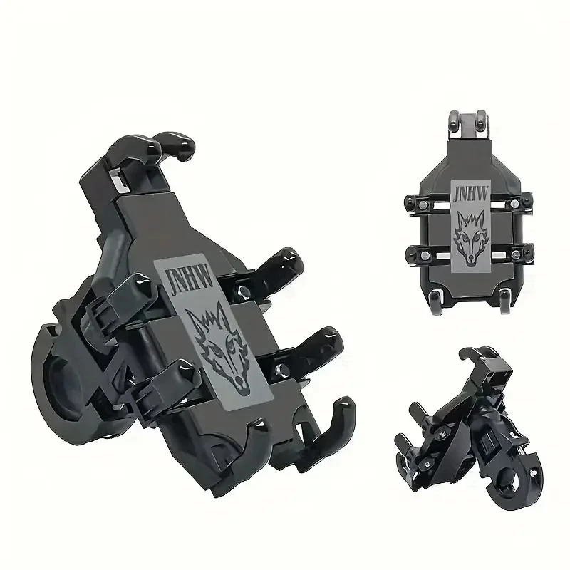 New Adjustable Motorcycle Scooter Bike Phone Mount Accessories Phone Holder Clamp 360 Degree Rotatable With Shock Absorption