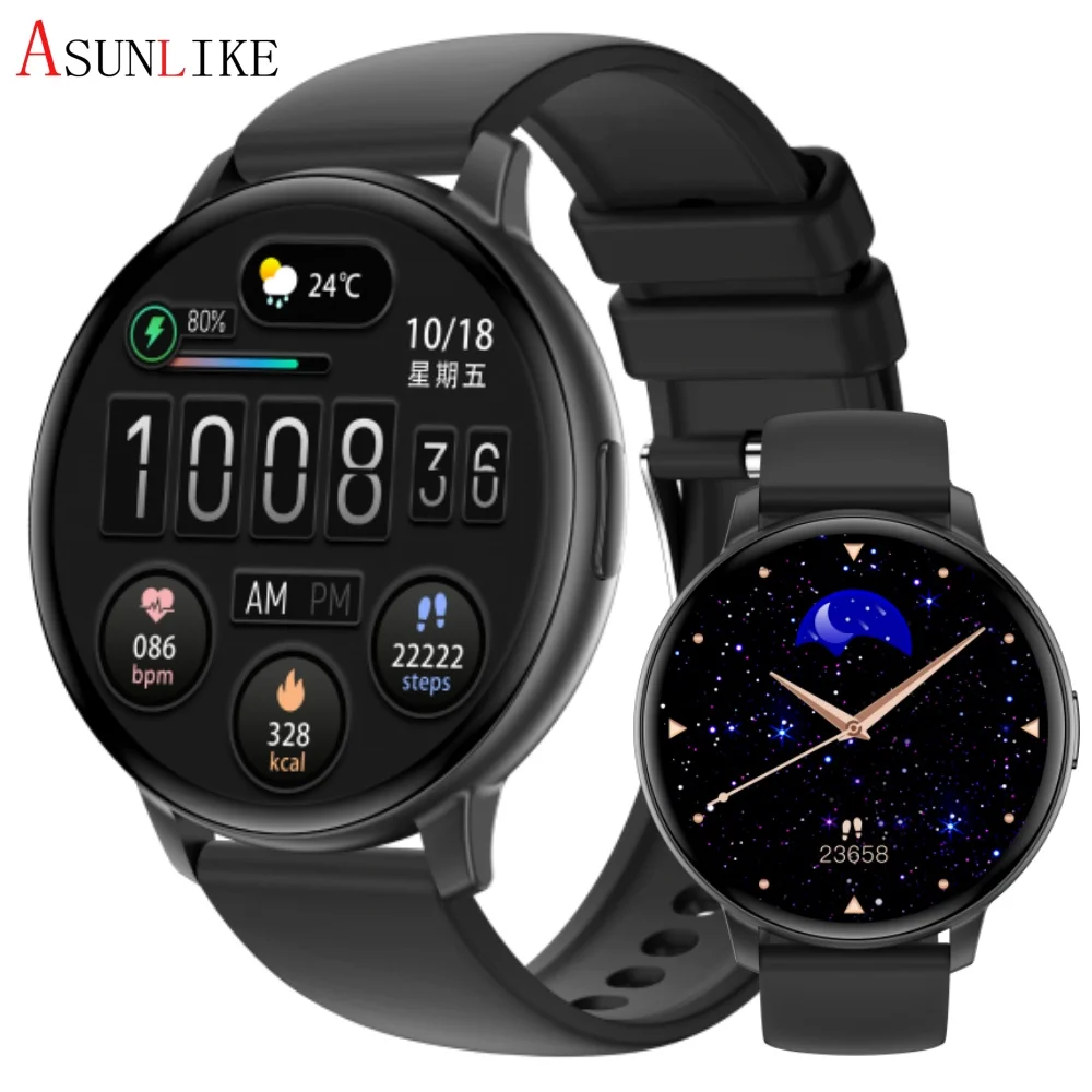 New Fashion T6 Smart Watch for Unisex IP67 Waterproof Silicone Brand 1.38inches HD Screen AI Voice Assistant Reloj Inteligente