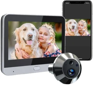 Home Smart Tuay Wireless 2.4G Wifi Peephole Video Door Camera 3MP PIR One Way Audio Security Door Eye With Camera for Apartment