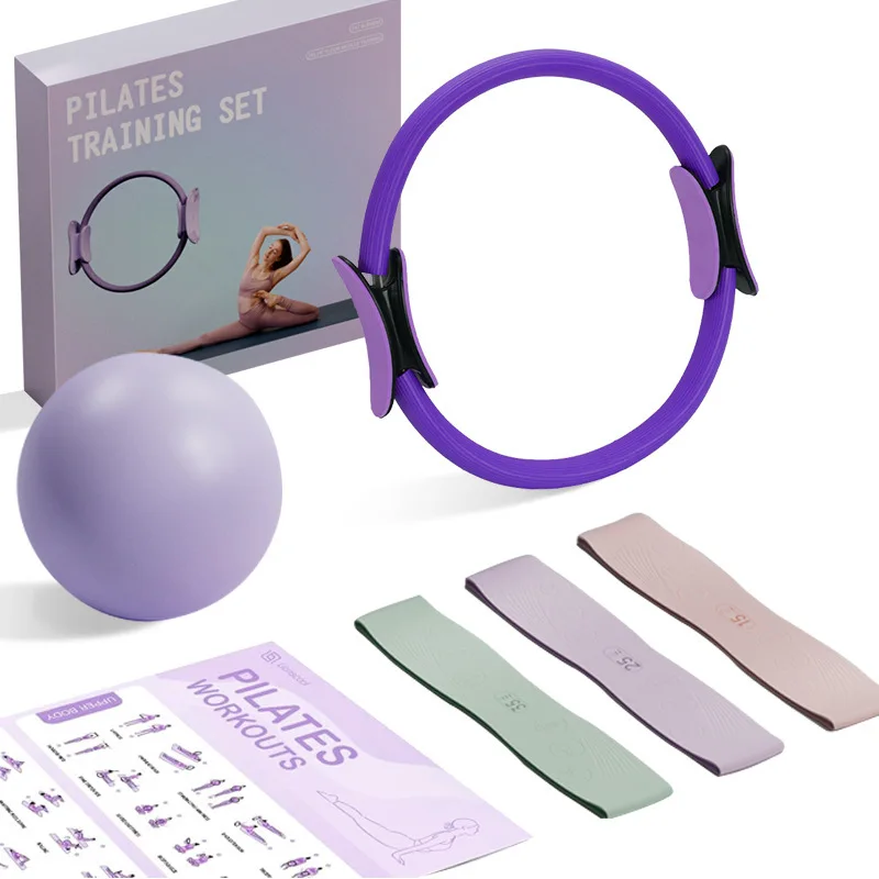 Home Exercise Fitness Beginners Set Light Weight TPR Resistance Stretch Bands Yoga Pilates Ring Accessories Carton Box All - Image 4