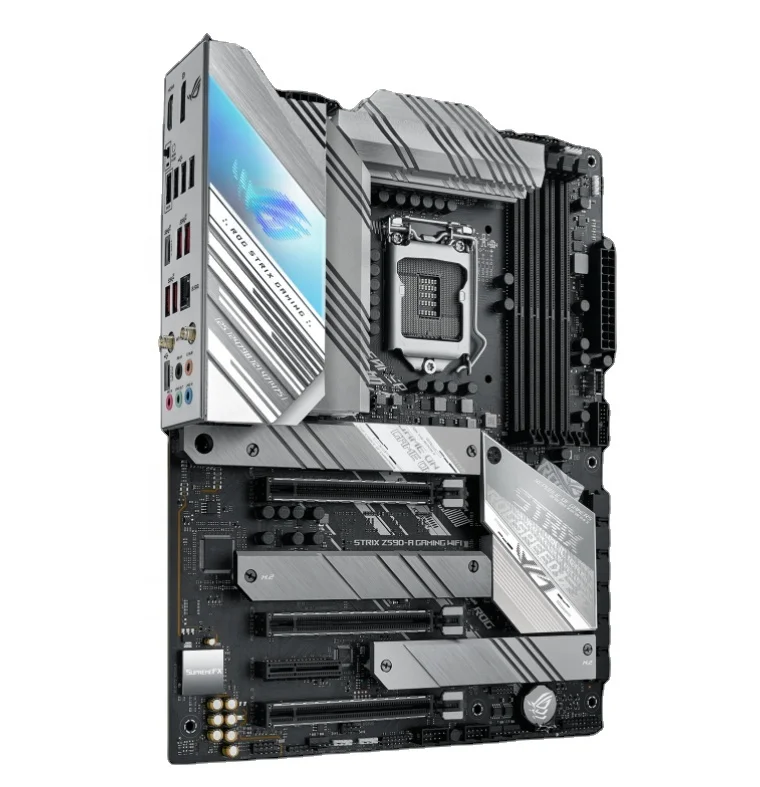 Cheaper for ASUS ROG STRIX Z590-A GAMING WIFI White Scheme Motherboard LGA1200 Socket Intel Gen10/11th for Gaming Desktop