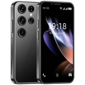 Smooth Scrolling New Unlocked S24 Android Mini Phone LTE 4G+64G HD LED Dual Core 90Hz 4000mAh Battery Cellphone Global