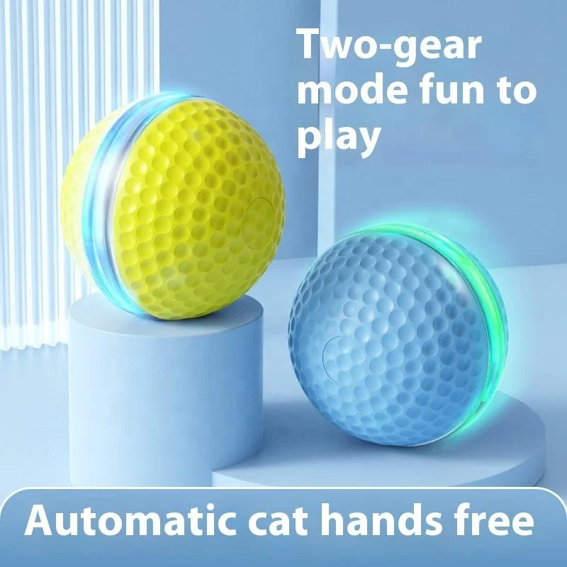 Wholesale Electric Cat Ball with LED Light Cat Rolling Smart Automatic Moving Toy Balls with Type-C Charge Pack of 20 - Image 3
