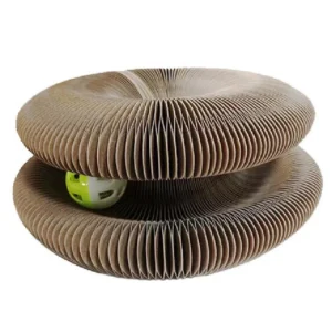 Wholesale Factory Honeycomb Paper Durable Magic Organ Cat Scratcher Board Cat Toy Scratching Ball Foldable