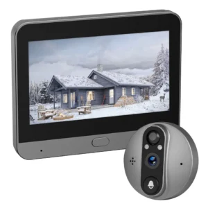 2025 Tuya Doorbell 1080P Hd 4.3" Display Peephole Video DoorBell Camera