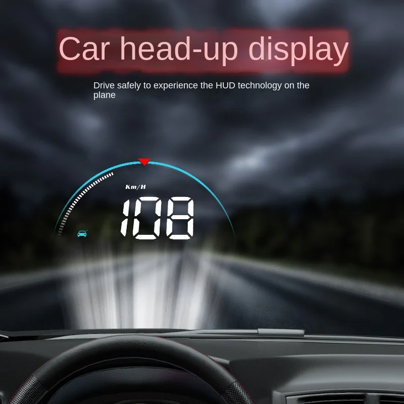 Popular M8 LED Head-Up HUD for Cars Digital Display Speed Clock Water Temperature Universal OBD Car Modification Manufacturer - Image 4