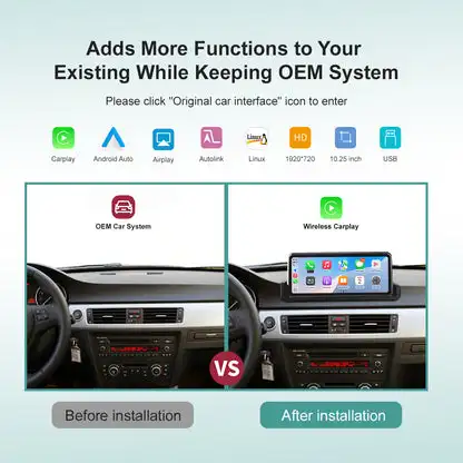 Car Multimedia Player IPS Screen Wi-Fi Carplay Auto Radio for BMW 3 Series E 90 E91 E92 E93 - Image 3