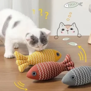 Factory Many Color Cute Cat Toys Catnip Self-Hi Molar Relieving Stuffy Cat Chew Toys with Cotton Rubber for Indoor Cats Pack of 2