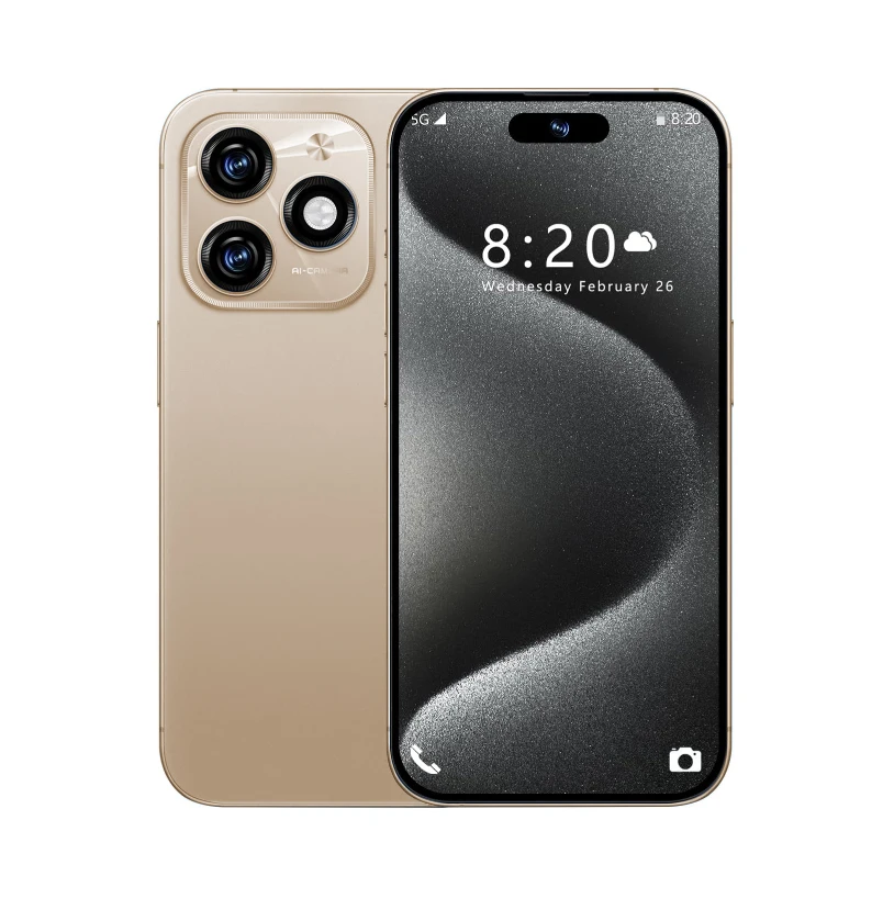 I15 Pro MAX Octa Core LTE Android 13 Smartphones 16GB+1TB Global Version Unlocked 48 MP Rugged IP68 CDMA Big Screen 2K