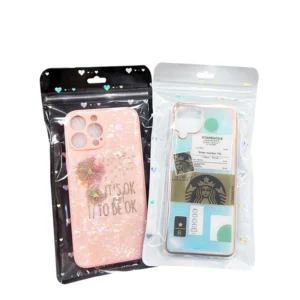 New Style Plastic Packaging Bag for Mobile Case Fashion Zipper Bag