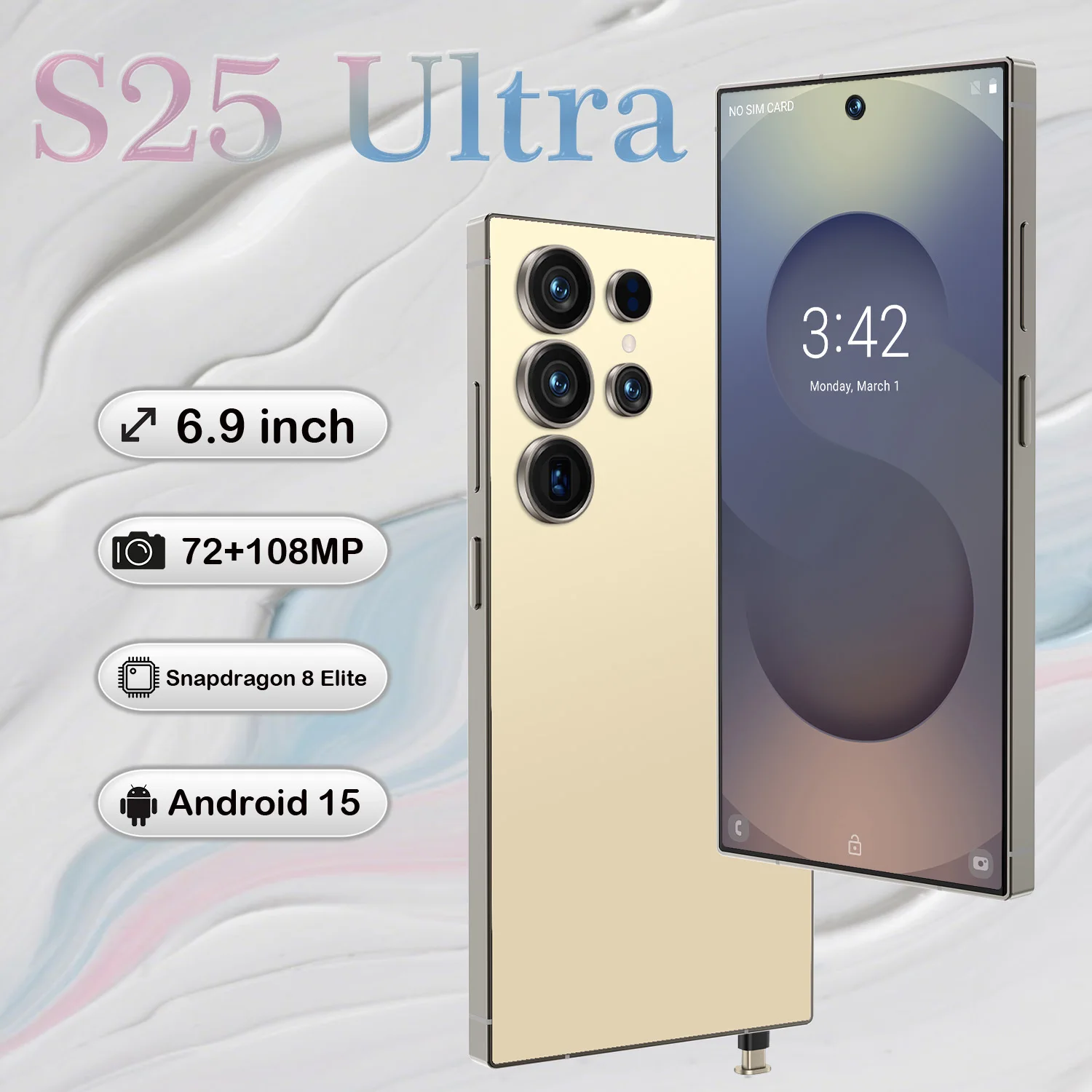 Trending Brand New Unlocked S25 Ultra Android 13 Phone 16GB+1TB 8-Core 6.8 Inch Screen Dual Sim 48MP Camera Smartphone - Image 4