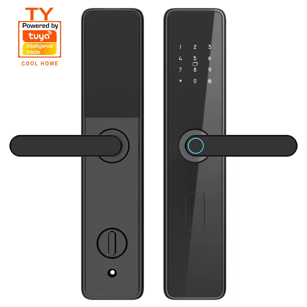 Tuya Wifi Locks New Product Factory Password Fingerprint Smart Door Lock With Doorbell Camera for Home Hotel Apartments Office Pack of 2