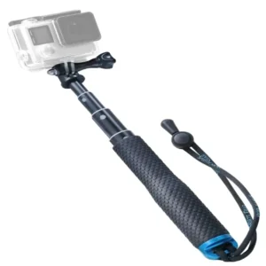 Kaliou G012 19 Inch Waterproof Handheld Grip Adjustable Extension Selfie Stick for Go Pro Cameras