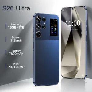 S26 Ultra 7.3 Inch 16GB+1TB 5G Smartphone 72+108MP HD Camera Dual Card 5G Android 14.0 Unlocked Cellphone