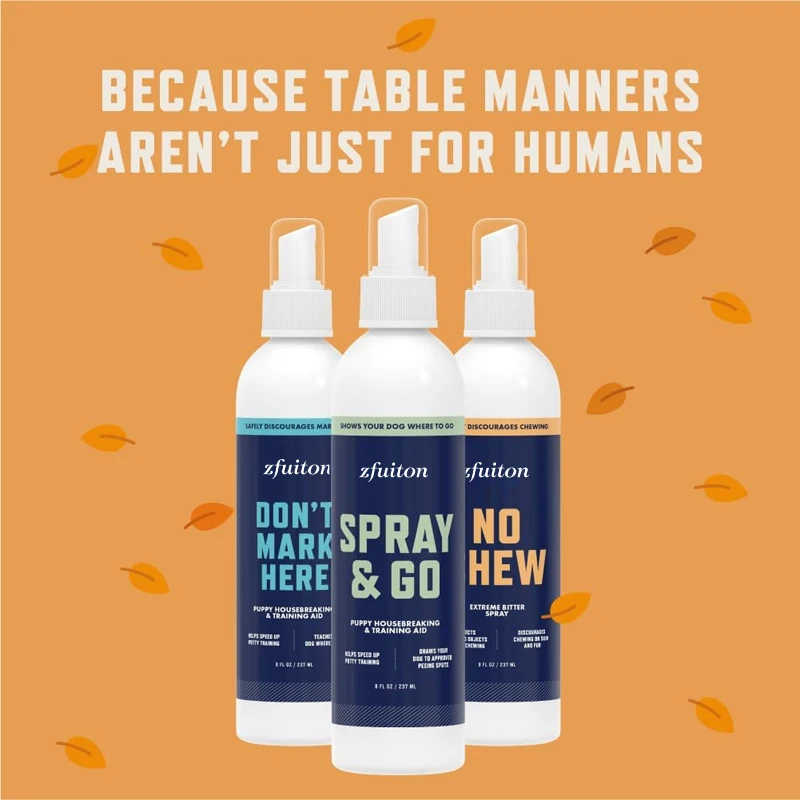 Zfuiton Puppy Training Essentials Spray Set - Potty Training, Anti-Marking & Anti-Chew - Image 2