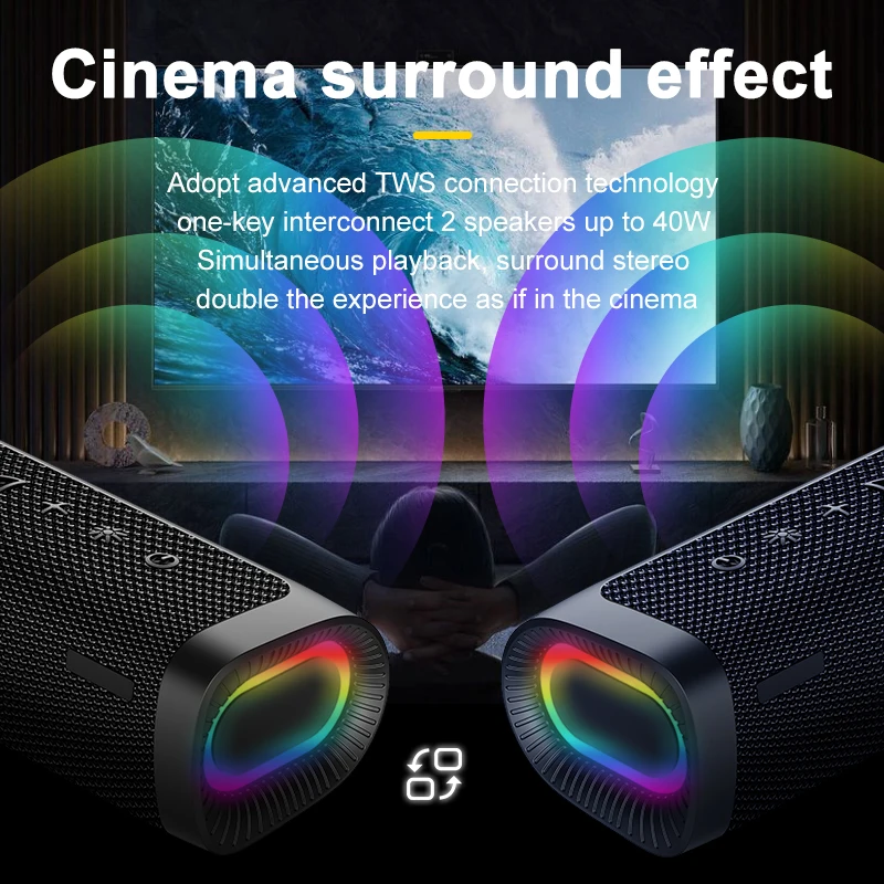 Waterproof Shockproof Speakers Smart Small Size Easy Carrying Bike Bluetooth Speaker for Fun - Image 4