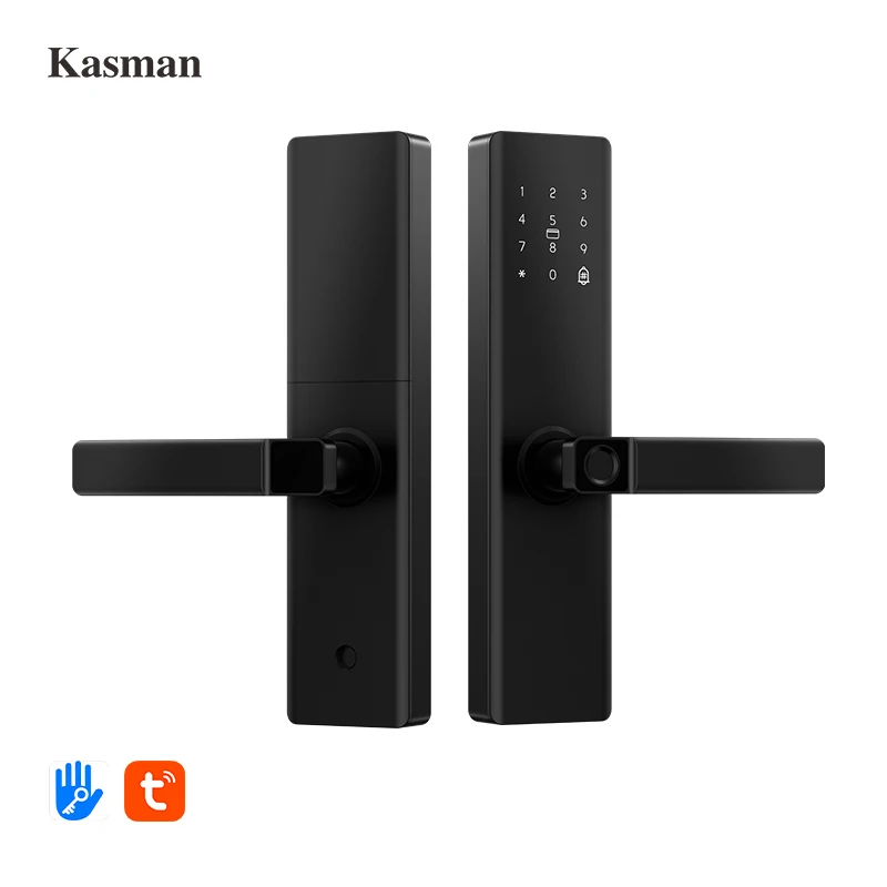 Kasman SOURCE PRICE Wood Door Lock Best Products Inteligente Home Keyless Zigbee Tt Digital Smart Lock for - Image 2