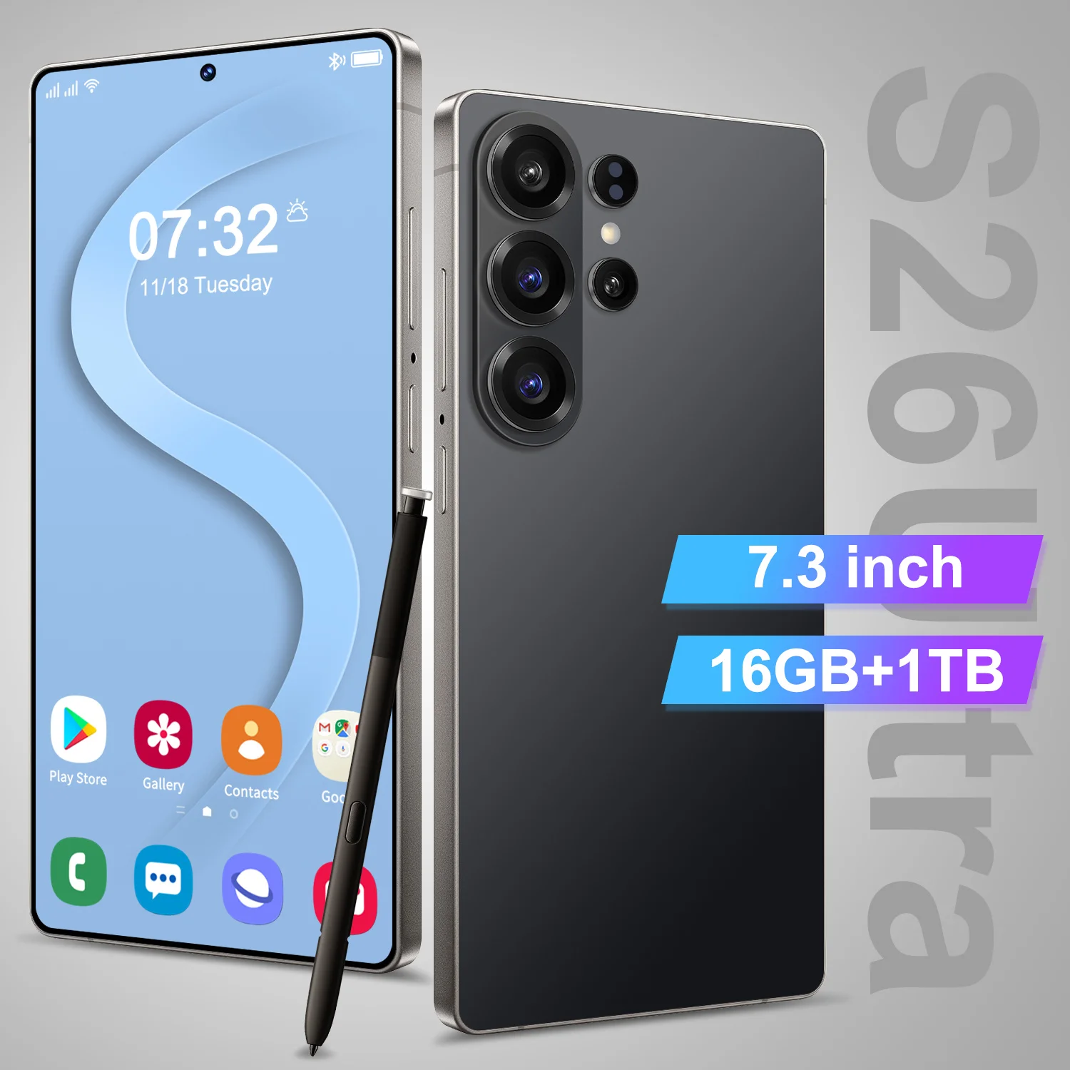 Value Deal S26 Ultra 5G Smartphone 16GB+1TB Storage Camera Unlocked Android Mobile Phone with Face ID Fingerprint Dual SIM - Image 2