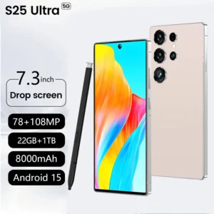 High ConfigurationS25 Ultra Flash Memory 22GB+1TB 7.3Inch Cellphone Big Battery Long Gaming 5G Android 15 Unlock Mobile Phone