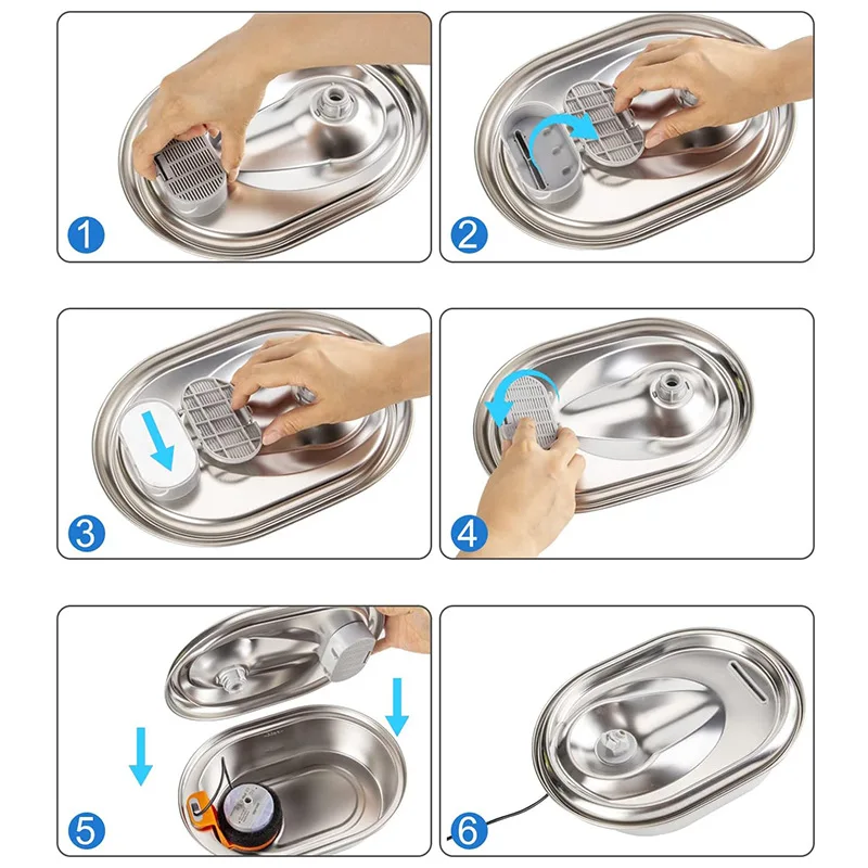 Activated Carbon Filter for Pet Water Fountain High-Quality PP Cotton Easy Installation Clean Water Pack of 2 - Image 4