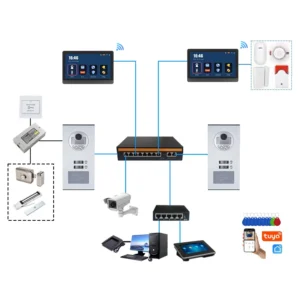 Factory Direct Sales 7 Inch Intercom System Video Door Phone Intercom System IR Night Vision Doorbell Waterproof Camera