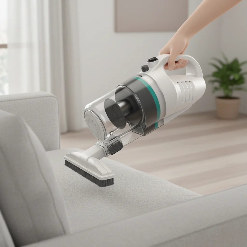 ELUXGO Low Noise Dual Power Handheld Cordless Bagless Mini Bed Vacuum Cleaner Cyclone Vacuum Cleaner - Image 2