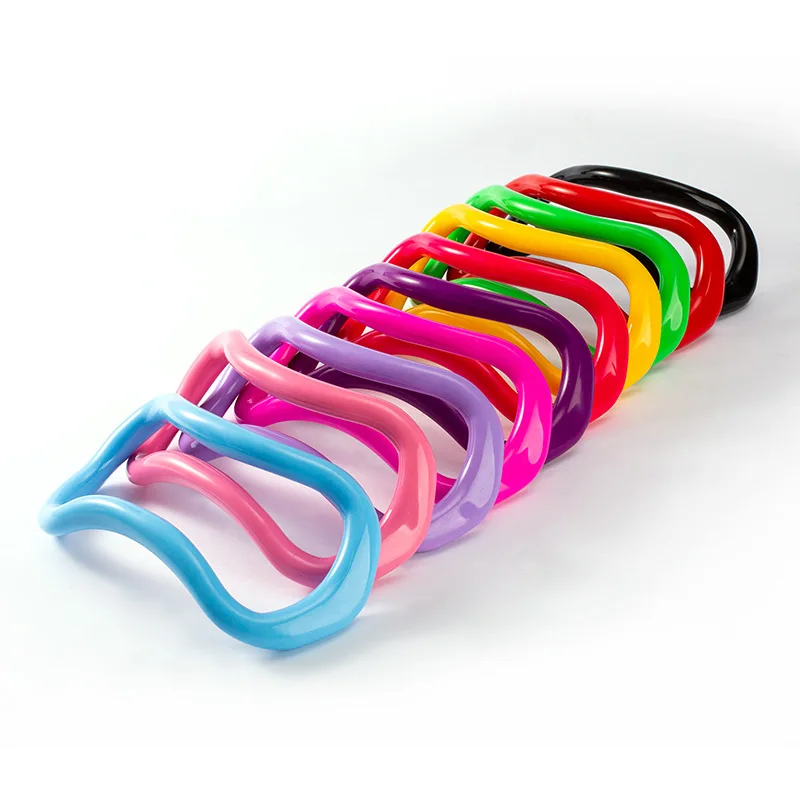 Custom Adjustable Durable Plastic Yoga Ring Private Label Pilates Accessories Pack of 10 - Image 3