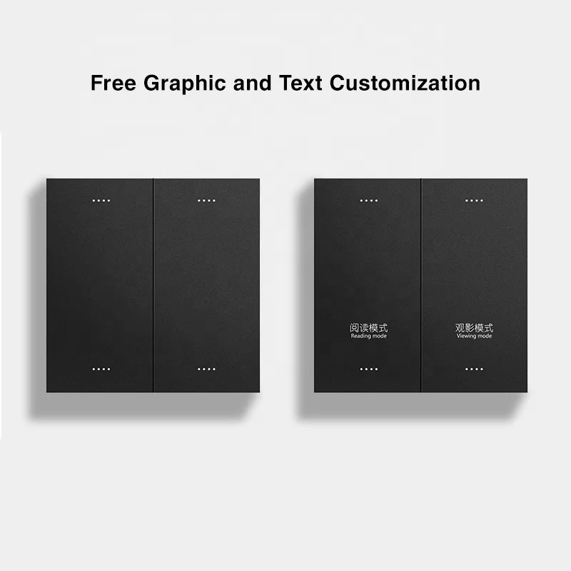 Smart Light Switch 2 Gang Wi-Fi Enabled App Control Via IOS Alexa Compatible USB/Battery Powered Home & Bar Use Bar Design - Image 3