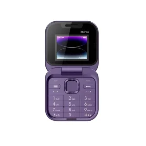 I16 Pro Mini Flip Feature Phone 2G GSM Dual SIM 1.77 Screen Speed Dial Video Player Magic Voice 3.5mm Jack FM Pack of 2