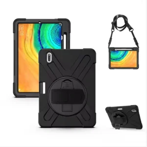 Armored Shockproof Kickstand Case Cover for MatePad Pro 10.8/10.8 5G Private Mold Universal Shoulder Strap 360 Rotation Palm