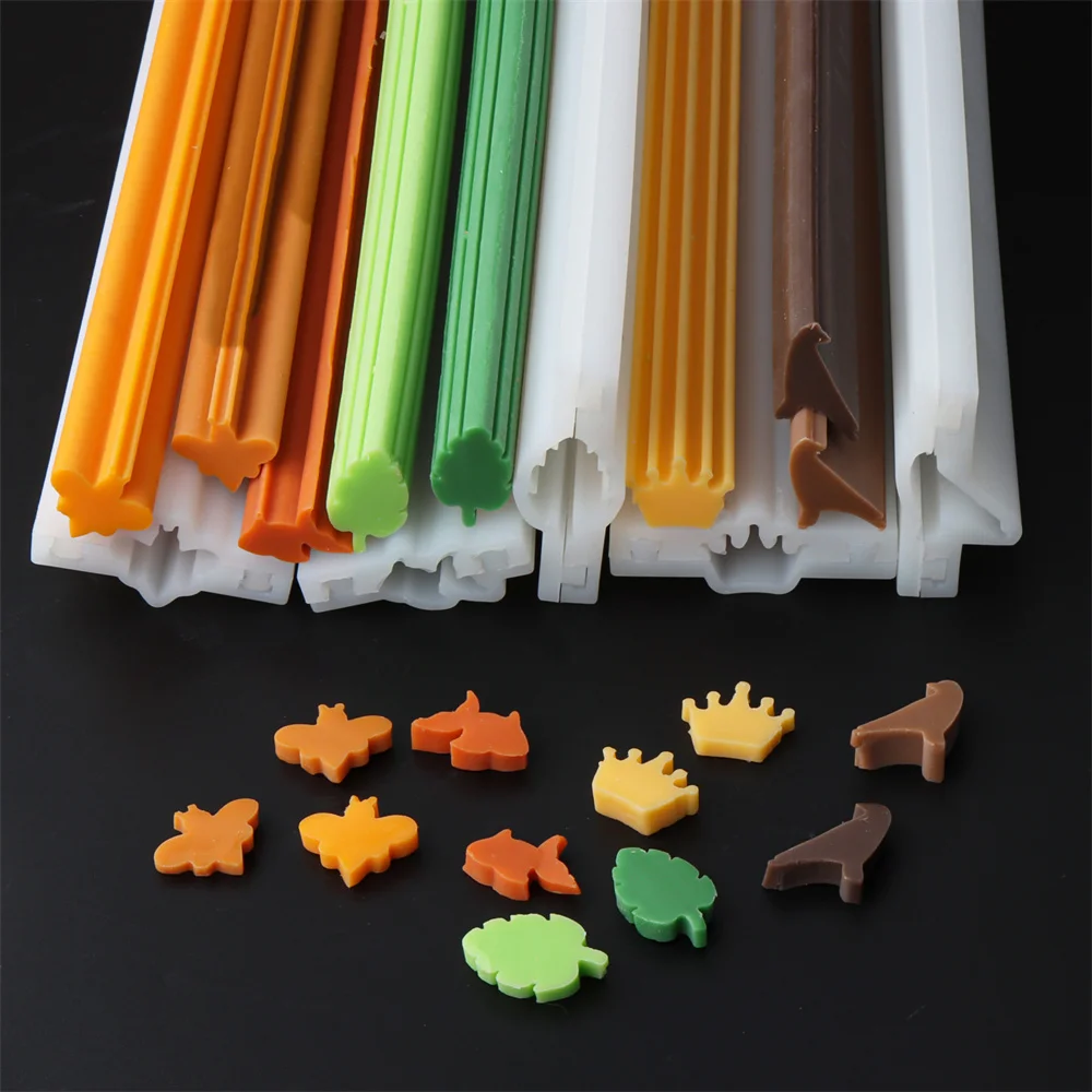 Full Series of Silicone Tube Molds Various Styles of Tube Molds Handmade Candle Mold Embed Soap Making Supplies Pack of 10 - Image 3