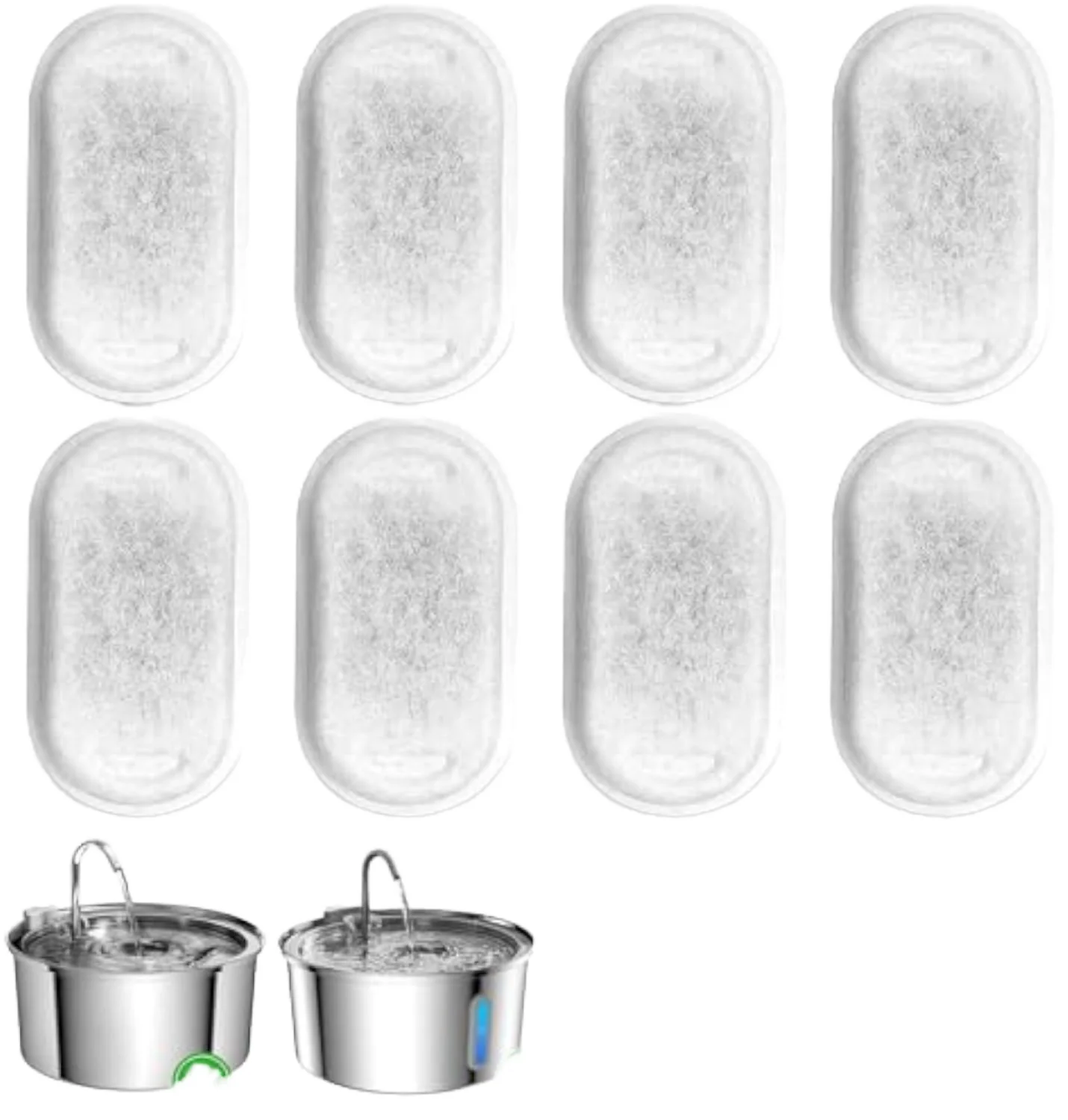 Eco-Friendly Small Animal Automatic Cat Water Dispenser Filters Replacement Sponges Pet Bowls & Feeders Pack of 10