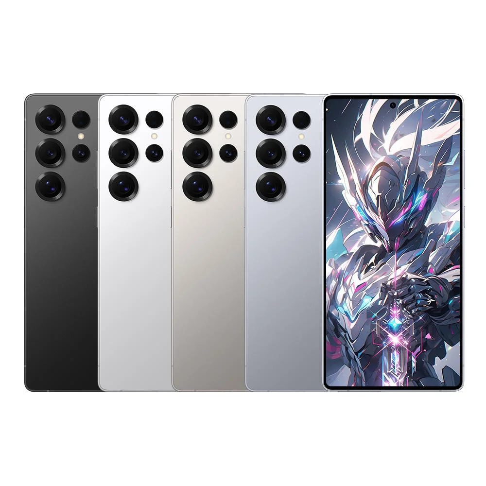 Ergonomic Grip S25 Ultra 7.3Inch 16GB+1TB 5G Dual SIM Smartphone with HD OLED 90Hz Display LTE Android 13 8000mAh+ Battery