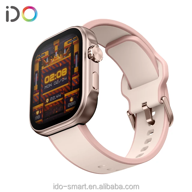 Fitness Smart Watch Big Square Screen Full Touch for Blue Tooth Calling Reminder Respiratory Rate HRV Body Charge - Image 4