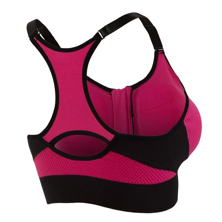 Women's sports fitness no steel ring adjustable yoga running shockproof bra anti-external expansion underwear Pack of 5 - Image 4