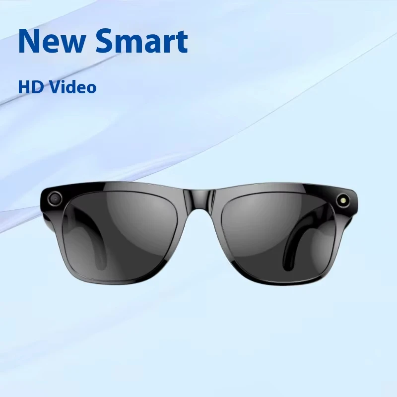 Smart Wearable Headset Glasses Portable Audio Video Recording Motion Monitoring AI Games Outdoor Sports Features Waterproof Pack of 2 - Image 2