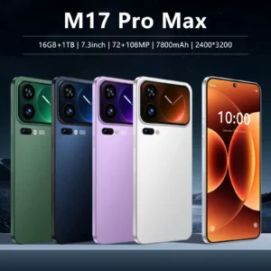Productos Populares Global M17 Pro Max 3G 4G 5G Smartphone with Front-facing Camera 7.3-inch Display Unlocked Android 15 Pack of 2