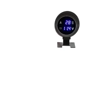 Hot Sales Universal 2 in 1 Round Led Digital Car Truck Water Temp Gauge + Voltmeter Volt Voltage Meter 12V 24V With 10mm Sensor