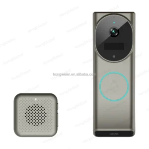 HongGlobal 4MP 2K WiFi Dual Lens Door Video Bell Surveillance Home Security Wireless Camera ICam365 Smart Ring Doorbell Camera