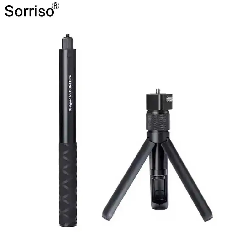 SORRISO Mini Tripod Stand Selfie Stick Extension Rod Phone Holder for iphone DJI Gopro Action Camera Accessories