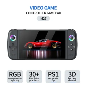 M27 Retro Handheld Game Console with 7.0 HD IPS Display Supports LINUX 7inch PSP Portable Pocket Video Player